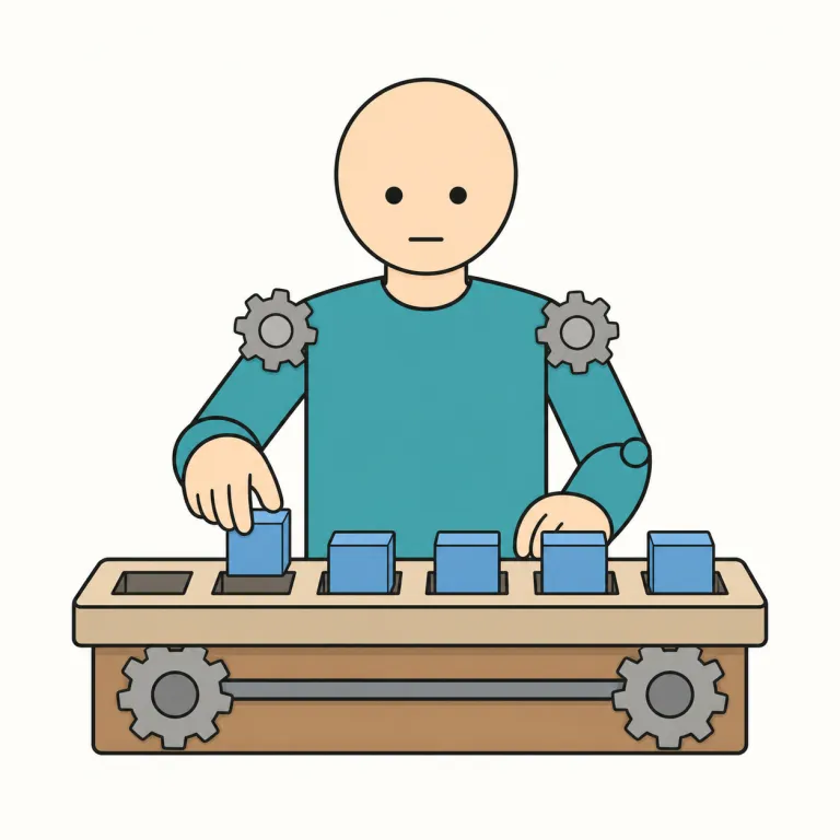 mechanicallyの覚え方イラスト