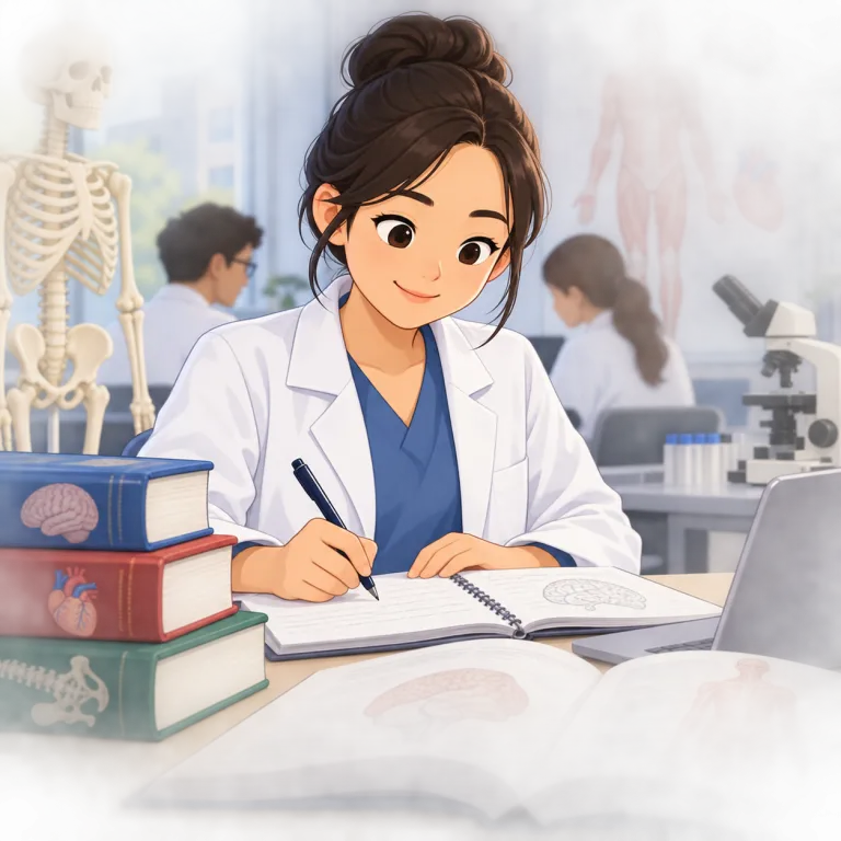medical（医学の・adjective）の覚え方イラスト