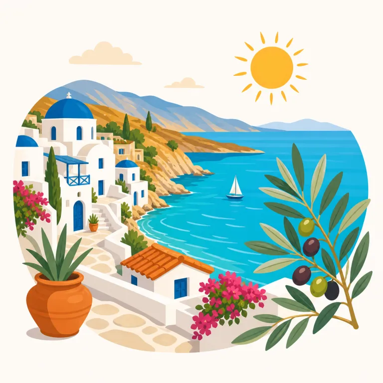 Mediterranean（地中海・名詞）の覚え方イラスト — 「地中海」は「地」の「中」にある海、と考えると覚えやすいです