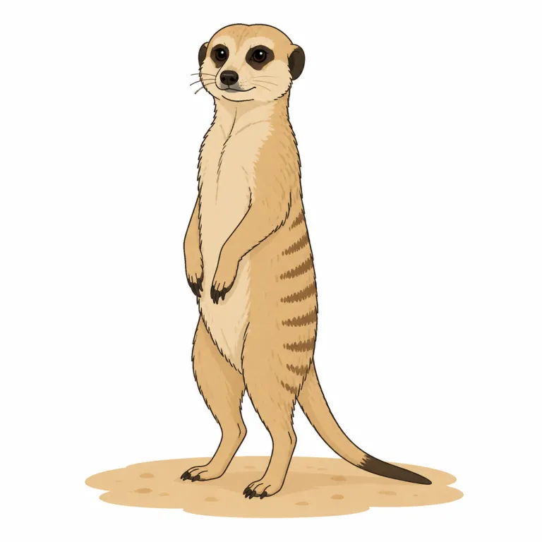 meerkat（ミーアキャット・noun）の覚え方イラスト