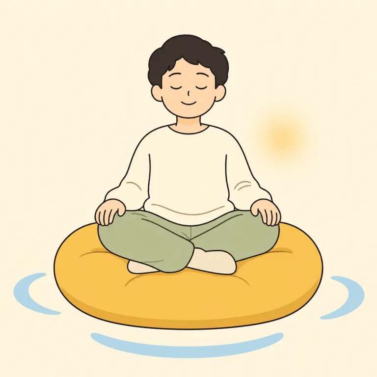 mellow（穏やかな・adjective）の覚え方イラスト