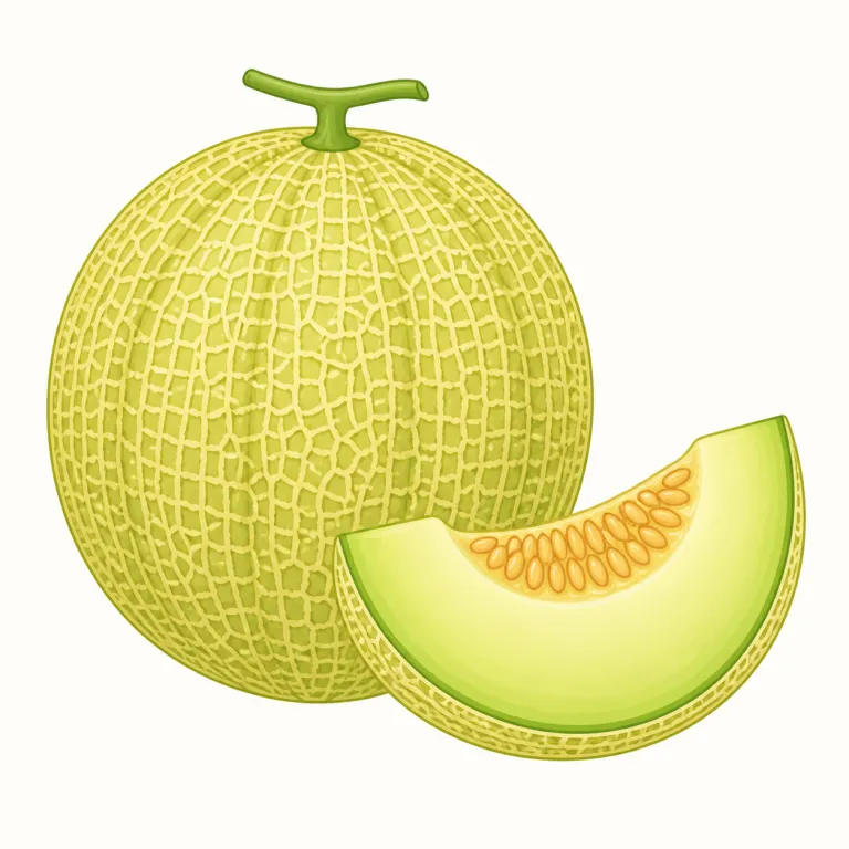 melon（メロン・名詞）の覚え方イラスト