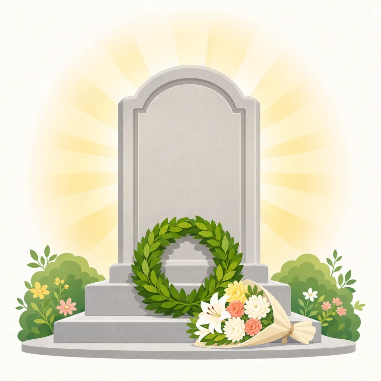 memorial（記念碑・名詞）の覚え方イラスト — memorial を名詞で読むときは、「memory を形にした場所」と覚えるのが実用的です