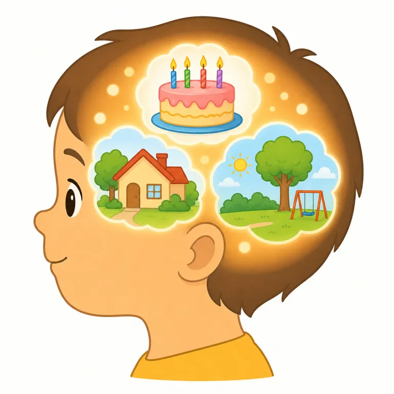 memory（メモリー・名詞）の覚え方イラスト — 機器の memory は、人間の記憶という意味がコンピューター内部の「覚えておく場所」に転用された語です
