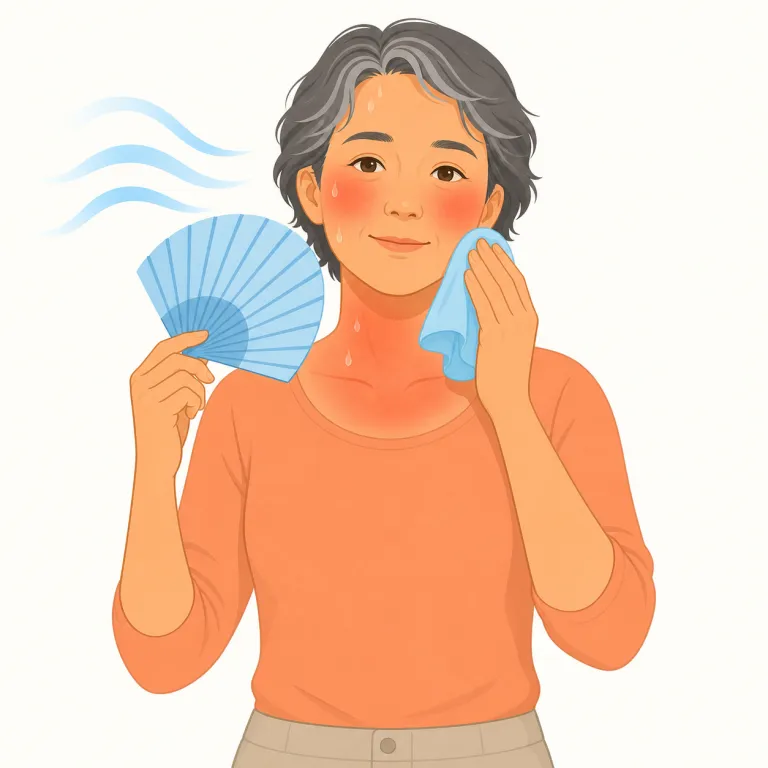 menopausal（更年期の・形容詞）の覚え方イラスト — まず menopause（更年期・閉経）という名詞を先に固定し、そこに形容詞語尾 -al が付いた形だと見ると覚えやすいです