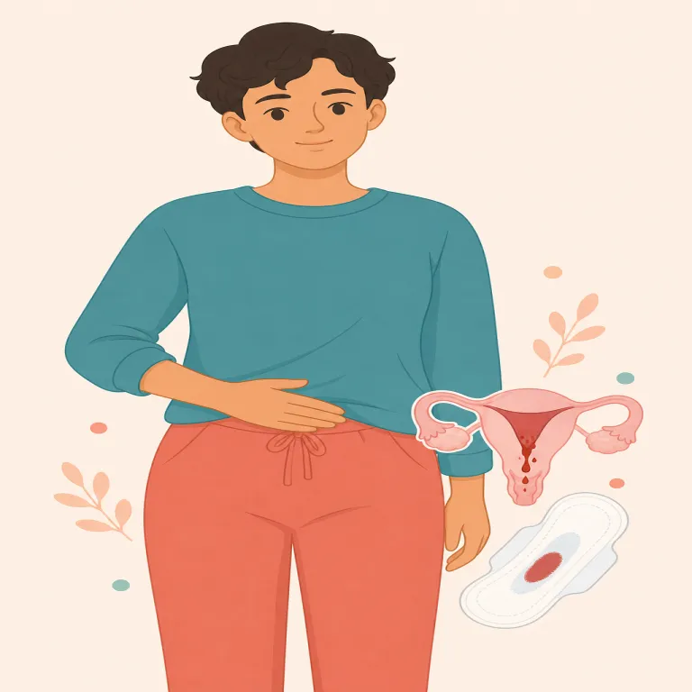 menstruating（月経がある、月経中である・動詞）の覚え方イラスト — menstruating は、まず語族でまとめると覚えやすいです