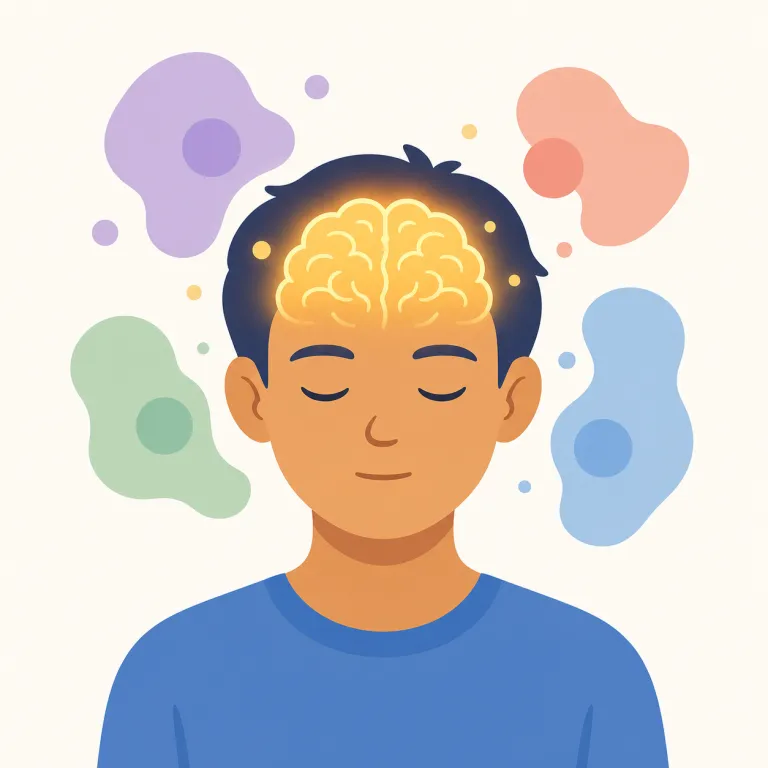 mental（精神的な・形容詞）の覚え方イラスト — mental はまず physical（身体の）との対で覚えると定着しやすい語です