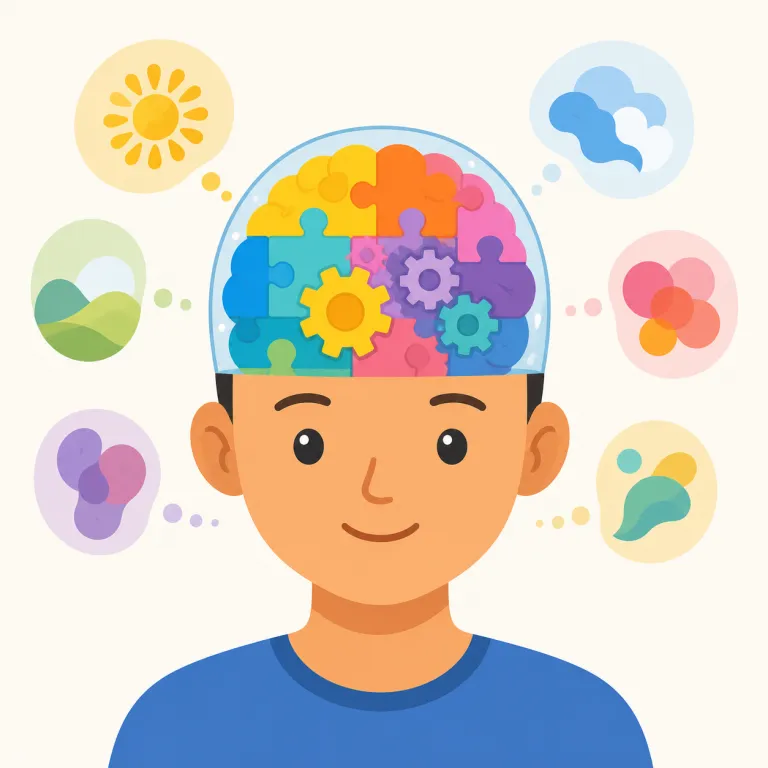 mental（知能の・adjective）の覚え方イラスト