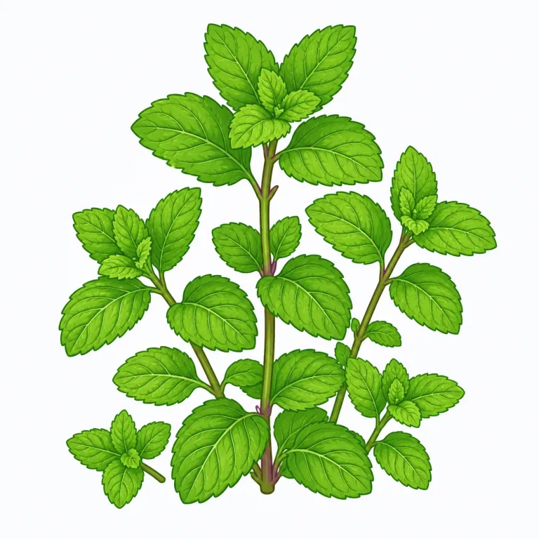 mentha（ミント属の植物・名詞）の覚え方イラスト — mint を知っていれば、mentha はその“日常語より一段かたい、分類名のミント”だと押さえると覚えやすいです