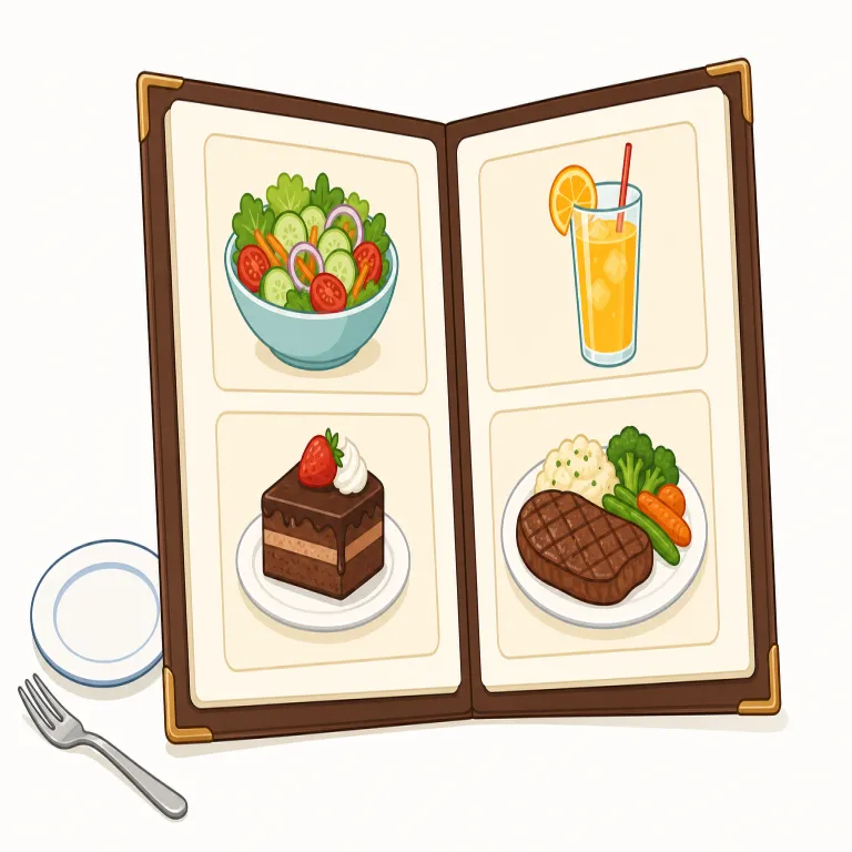 menu の意味を表すイラスト