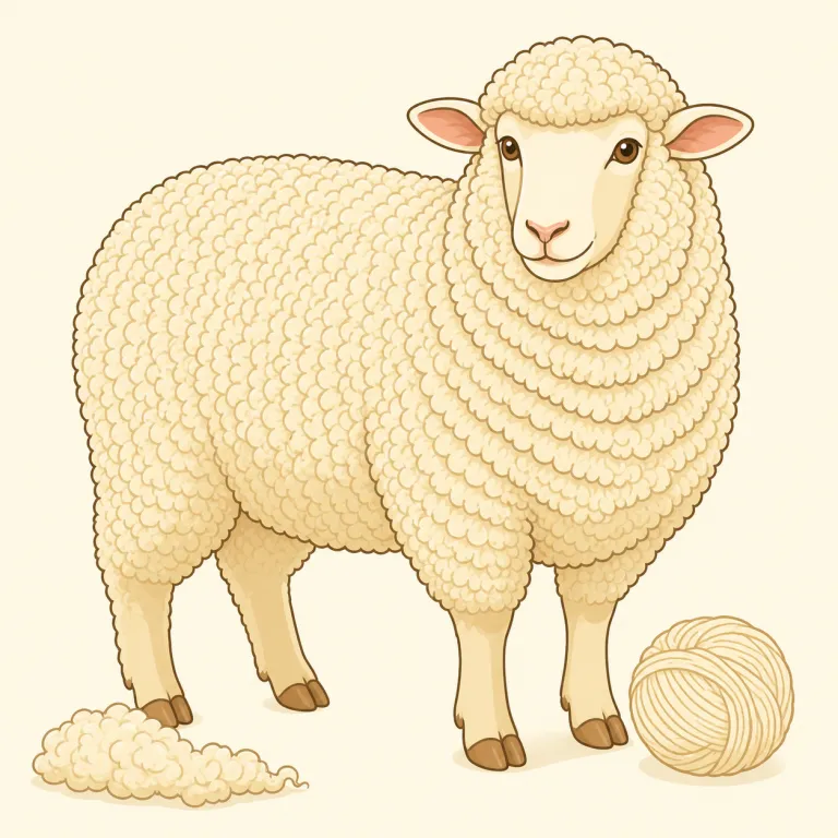merino（メリノ・名詞）の覚え方イラスト — まず `merino sheep` を「上質な羊毛を出すメリノ羊」として覚えるのが近道です