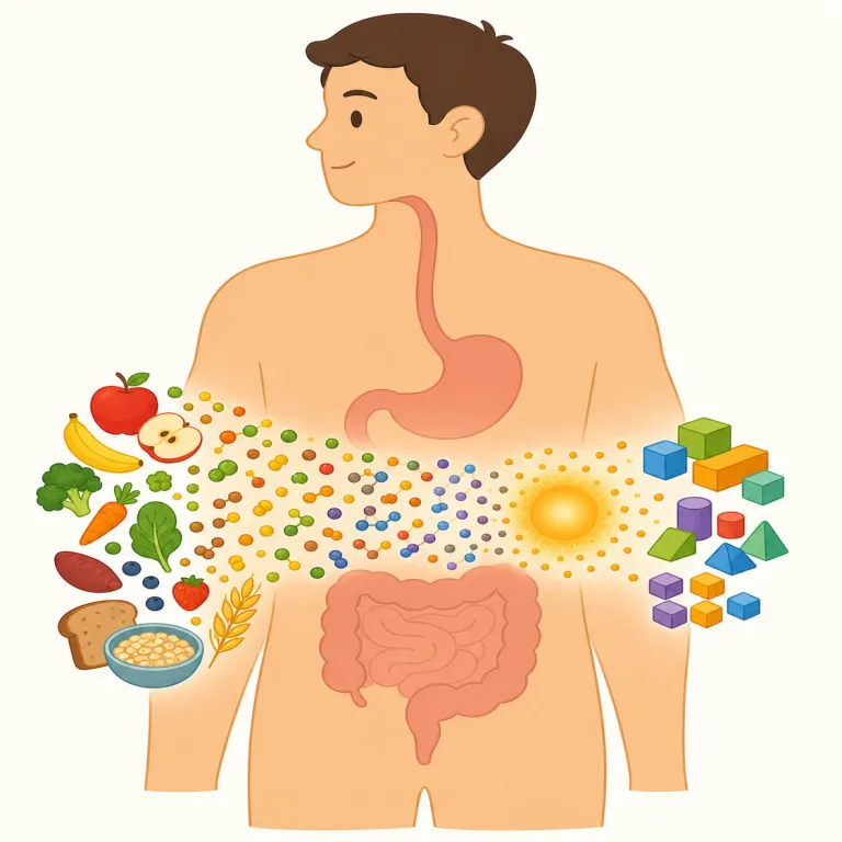 metabolism（代謝・名詞）の覚え方イラスト — metabolic rate（代謝率）, boost metabolism（代謝を上げる）, slow/fast metabolism という形で覚えると定着しやすい語です