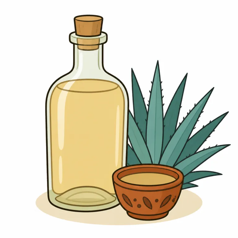 mezcal（メスカル（酒）・noun）の覚え方イラスト