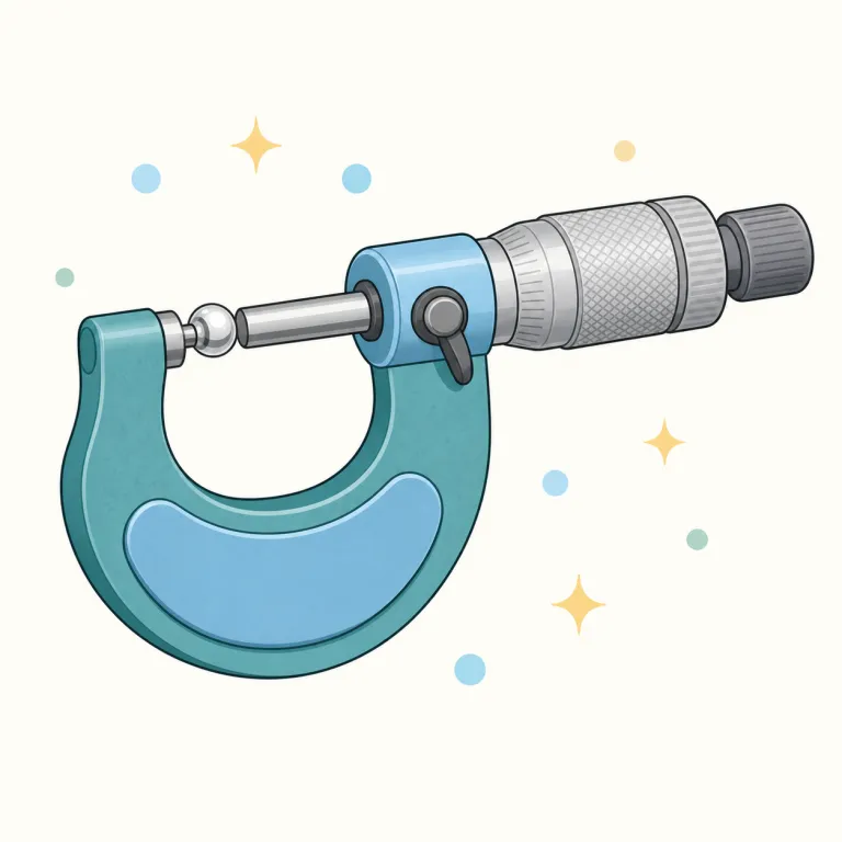 micrometers（マイクロメートル・名詞）の覚え方イラスト — micro- は「極小」、meter は「長さを測る単位」と考えると、micrometers は「非常に小さい長さの単位」と分解できます