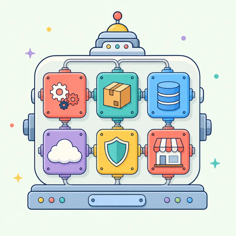 microservices（マイクロサービス・名詞）の覚え方イラスト — micro + services で考えると覚えやすいです