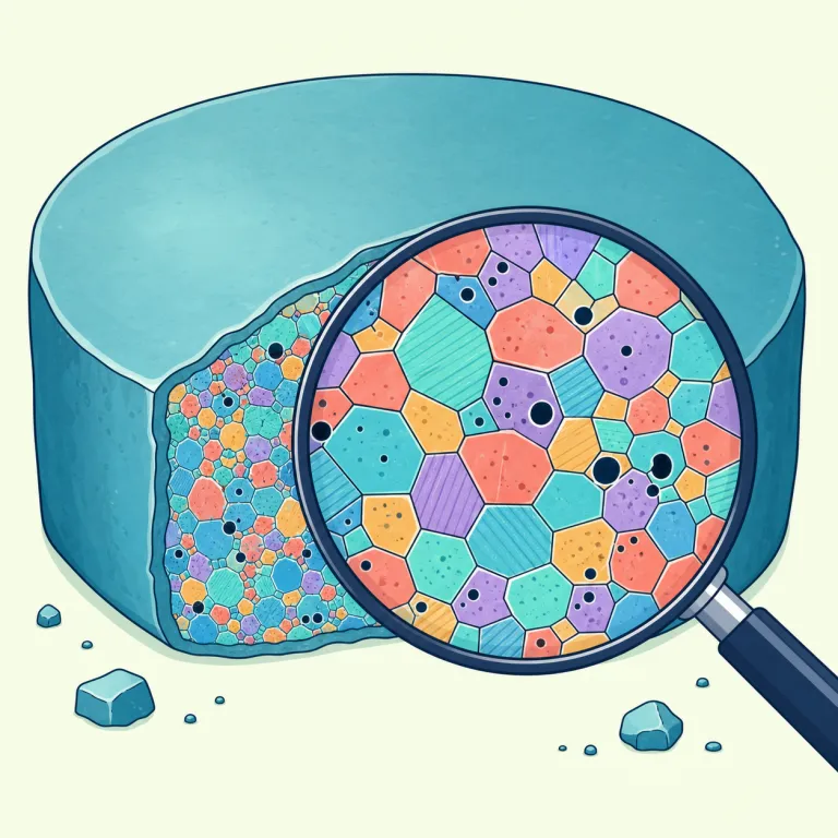 microstructure（微細構造・名詞）の覚え方イラスト — micro- は microscope, microorganism などで見慣れた「極小の」、structure は「構造」