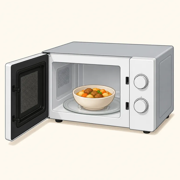 microwave oven（電子レンジ・noun）の覚え方イラスト