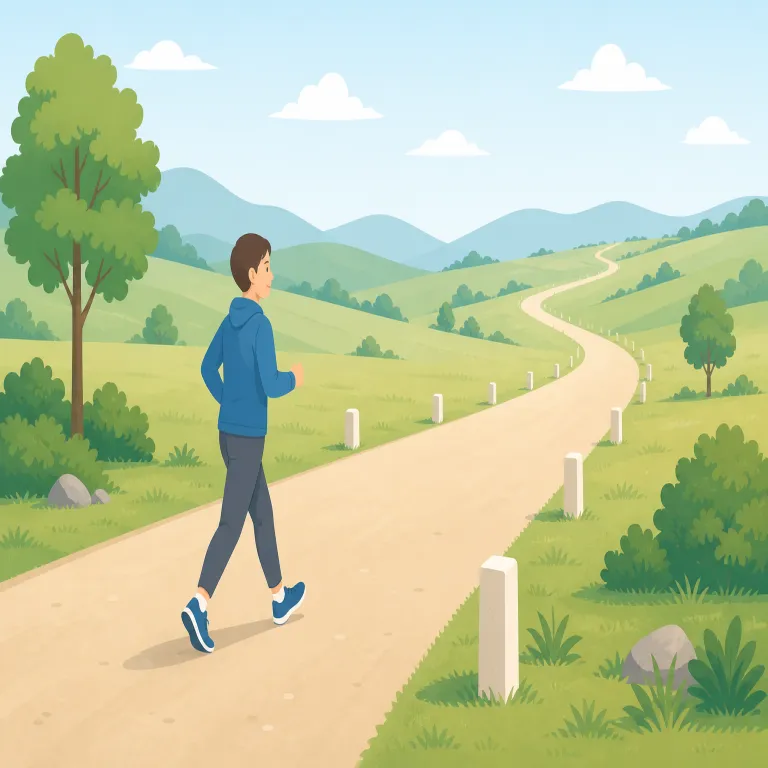 mile（マイル・名詞）の覚え方イラスト