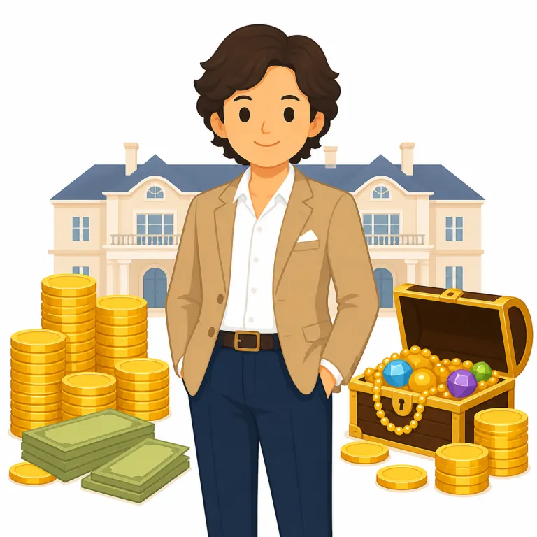 millionaire（大富豪・名詞）の覚え方イラスト — millionaire は million を見た瞬間に「100万単位のお金を持つ人」とつなげると覚えやすい