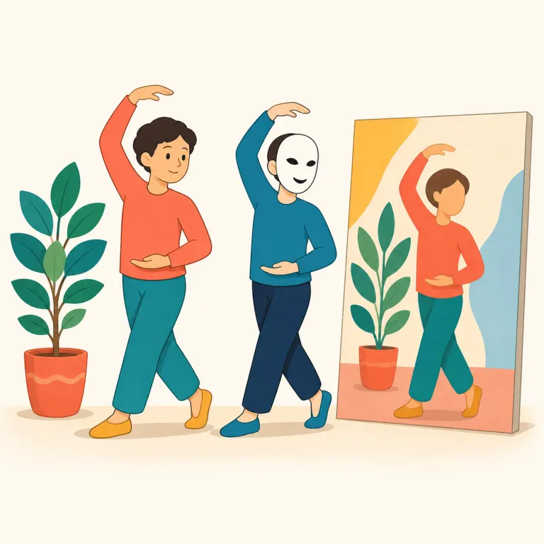 mimesis（模倣・表現・名詞）の覚え方イラスト — `mime`（無言劇でまねる）, `mimic`（まねる）を知っていれば、その仲間だと覚えると定着しやすい語です
