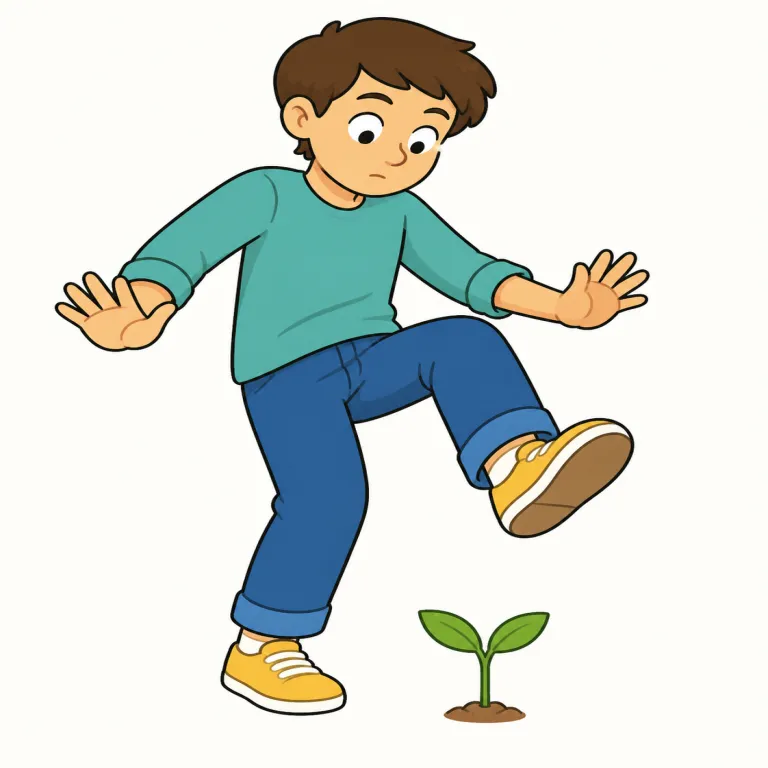 mind（注意する・verb）の覚え方イラスト