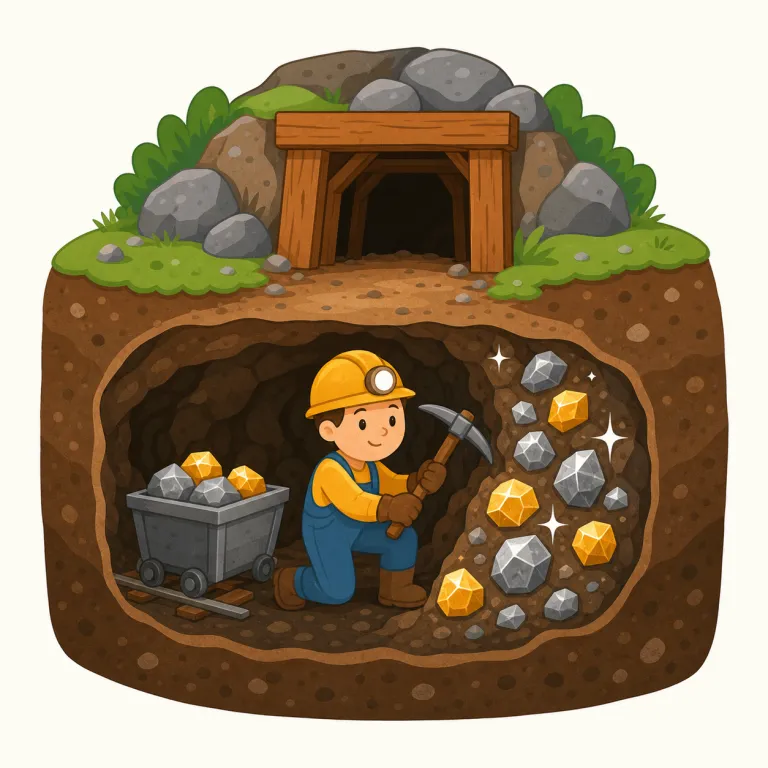 miningの覚え方イラスト