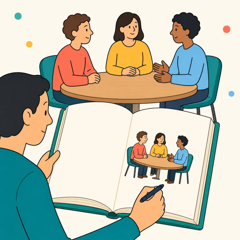 minutes（議事録・名詞）の覚え方イラスト — 時間の minutes と同じ綴りですが、会議では「議事録」を表し、通常は複数形で扱います