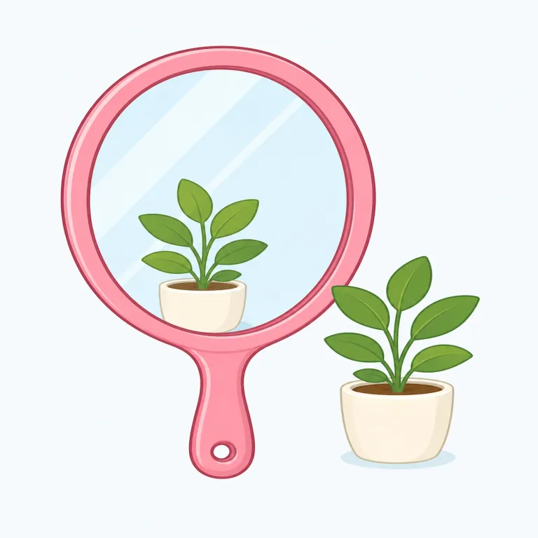 mirror（鏡・名詞）の覚え方イラスト — mirror はまず「像を映す板・道具」として覚えるのが基本です