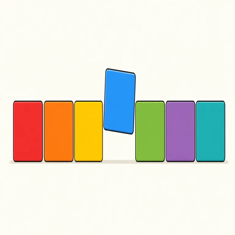 misaligned（ずれている・形容詞）の覚え方イラスト — align「一直線にそろえる」を知っていれば、mis- が付いて「正しくそろっていない」と取れる