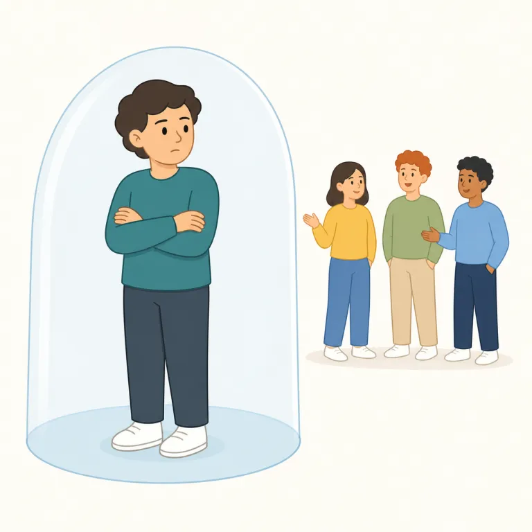 misanthropic（人間嫌いの・形容詞）の覚え方イラスト — misanthropic は misanthrope（人間嫌いな人）の形容詞形として見ると整理しやすい
