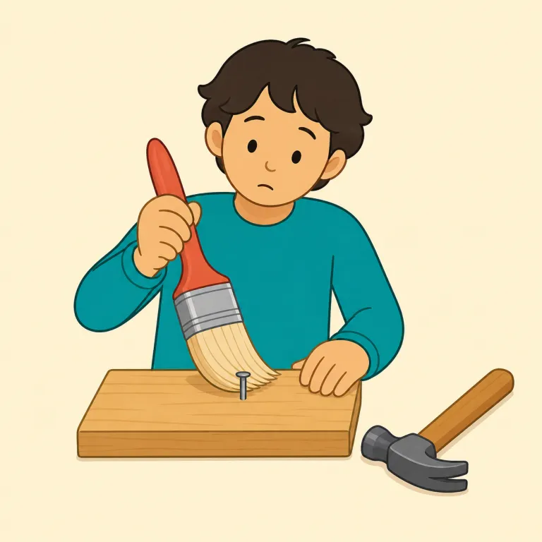 misapply（誤用する・動詞）の覚え方イラスト — mis- は misunderstand「誤解する」や misuse「誤用する」と同じく、「誤って、不適切に」を表します