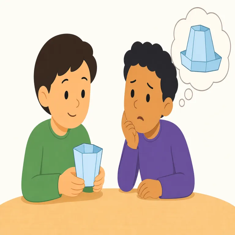 misconstrue（誤解する・動詞）の覚え方イラスト — mis- は mistake や misunderstand と同じく「誤って」
