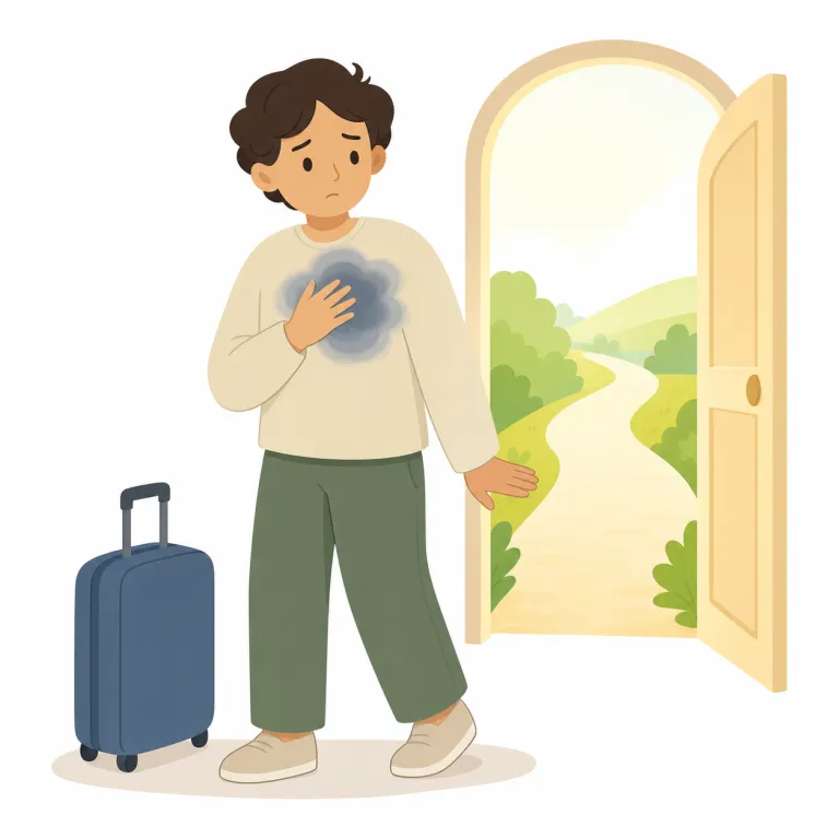 misgiving（漠然とした不安・名詞）の覚え方イラスト — `mis-` は mistake, misunderstand などの「悪く・うまくいかずに」の感覚を持つ接頭辞