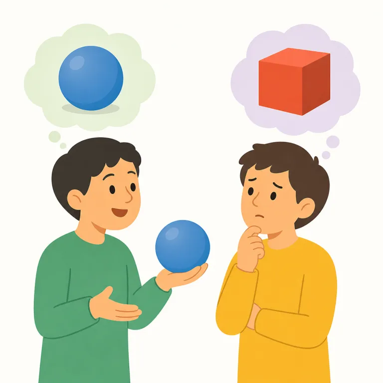 misinterpret（誤解する・動詞）の覚え方イラスト — interpret が「解釈する」と分かれば、mis- が付いて「誤って解釈する」と組み立てて覚えやすいです
