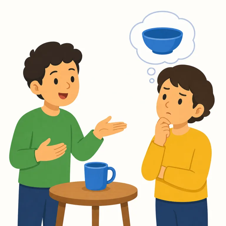 misinterpreting（誤解する・動詞）の覚え方イラスト — まず中心は interpret「解釈する」