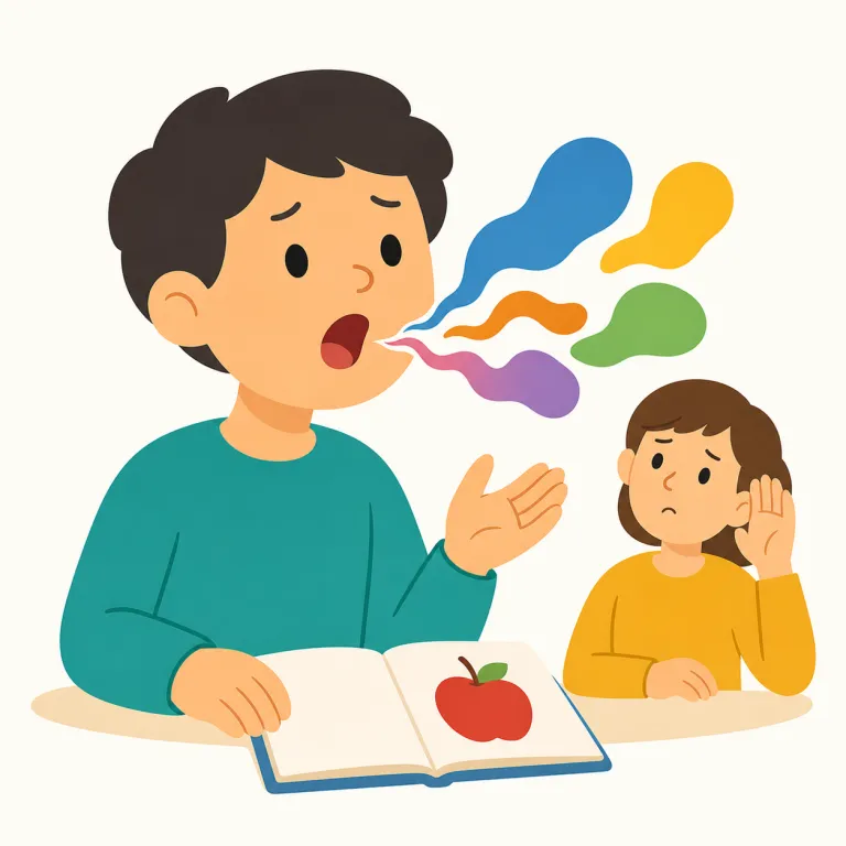 mispronouncingの覚え方イラスト