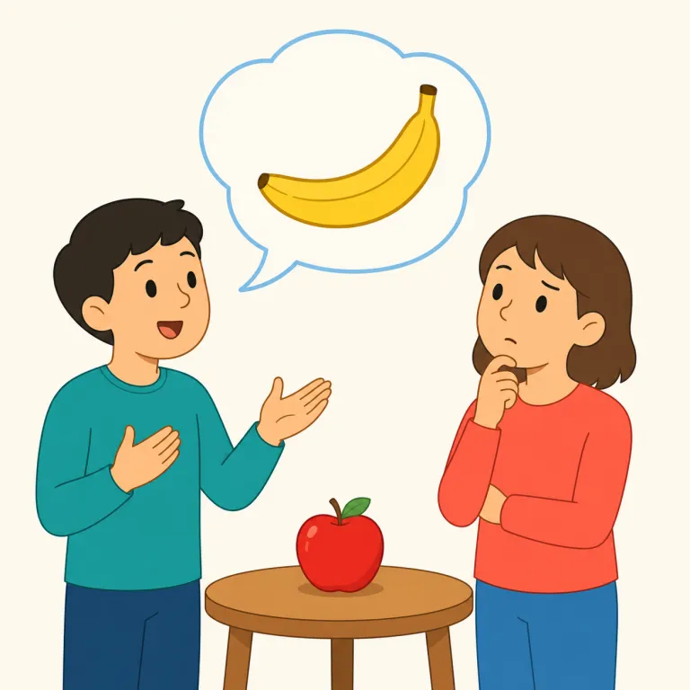 misstatement（誤った陳述・名詞）の覚え方イラスト — misstatement は mis-「誤って」+ statement「陳述、発言」と分けると覚えやすい語です