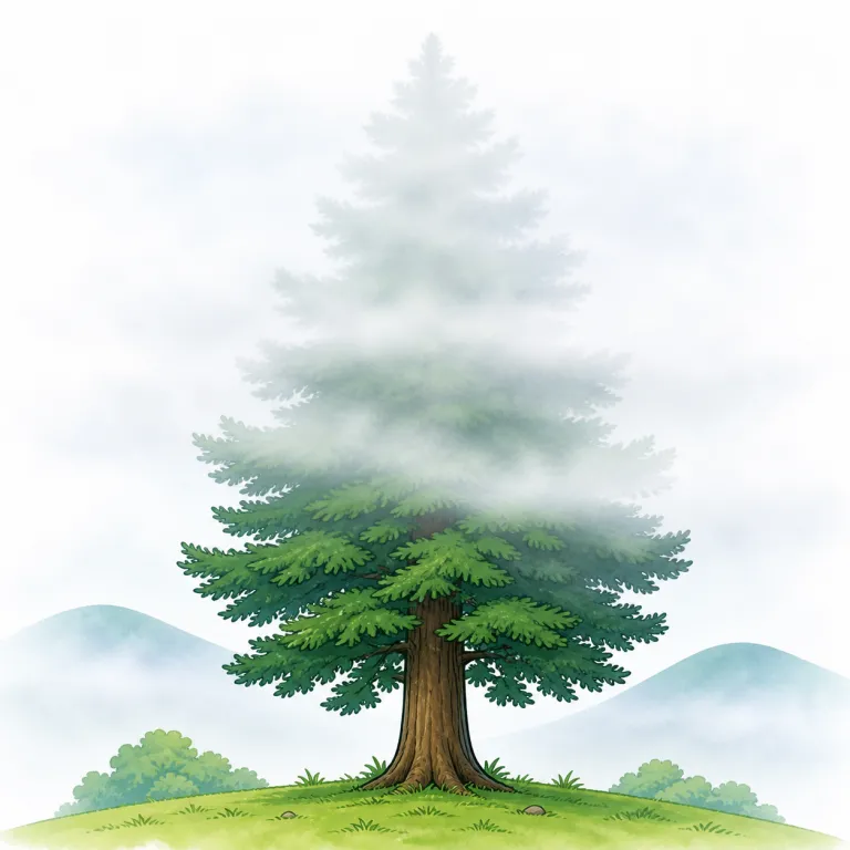 misty（かすんだ・adjective）の覚え方イラスト