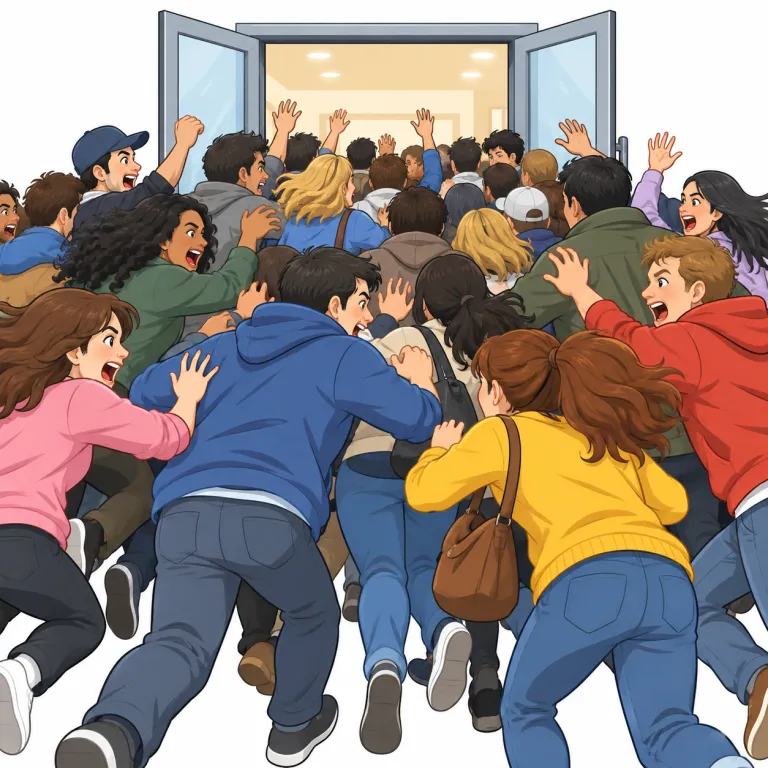 mob（群衆・noun）の覚え方イラスト