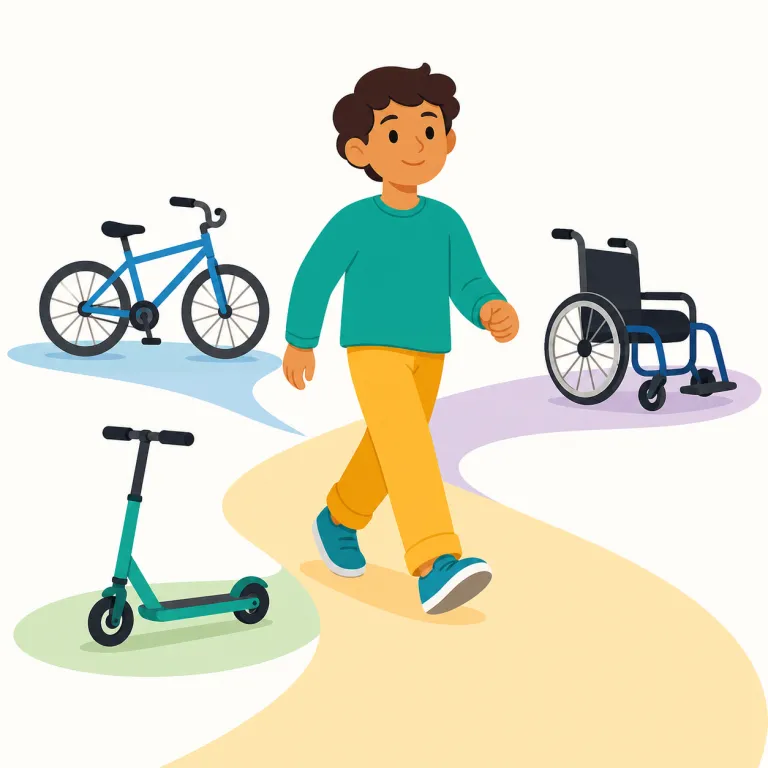 mobility（移動能力、機動性・名詞）の覚え方イラスト — mobile（持ち運べる・動きやすい）を知っていれば、その名詞形が mobility
