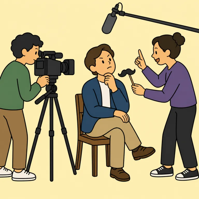 mockumentary（モキュメンタリー・noun）の覚え方イラスト