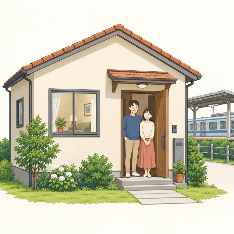 modest（ささやかな・adjective）の覚え方イラスト