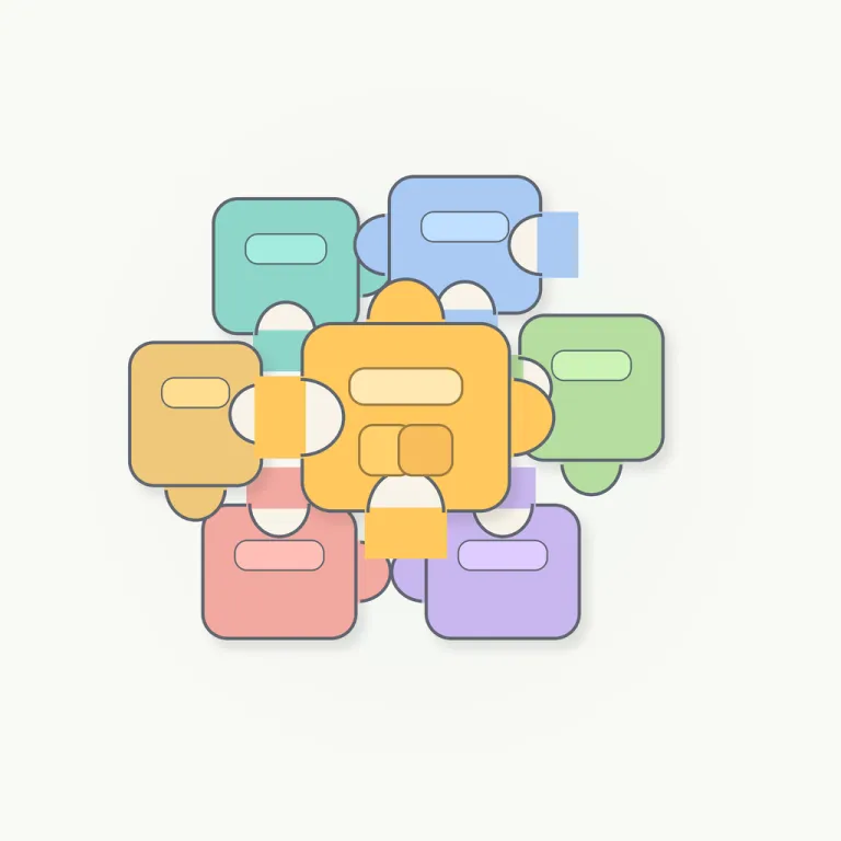 module（モジュール・名詞）の覚え方イラスト — module は、大きな機械・電子機器・ソフトウェアの中で一つの働きを受け持つ「機能単位」として覚えます
