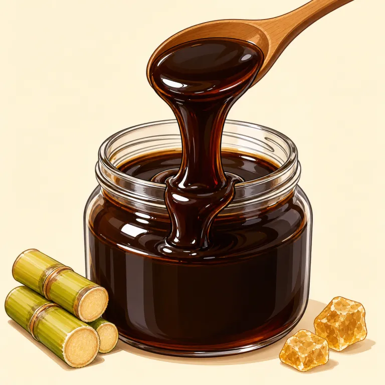 molasses（糖蜜・名詞）の覚え方イラスト — molasses は syrup の仲間として覚えると定着しやすい語です