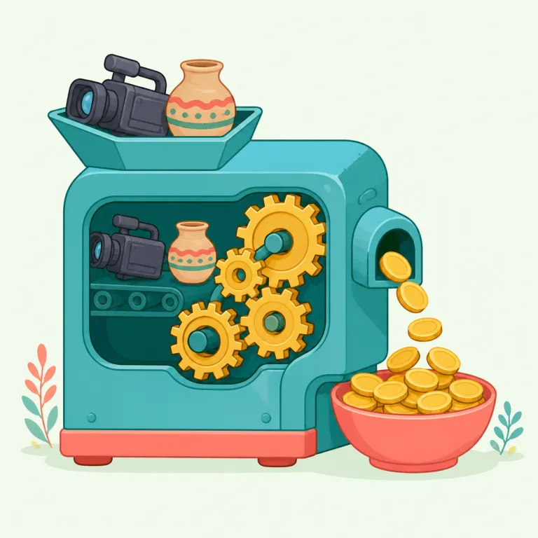 monetization（収益化・名詞）の覚え方イラスト — money や monetary を知っていれば、monetize は「お金にする」、-ation が付いた monetization は「お金にすること・その仕組み」と捉え…