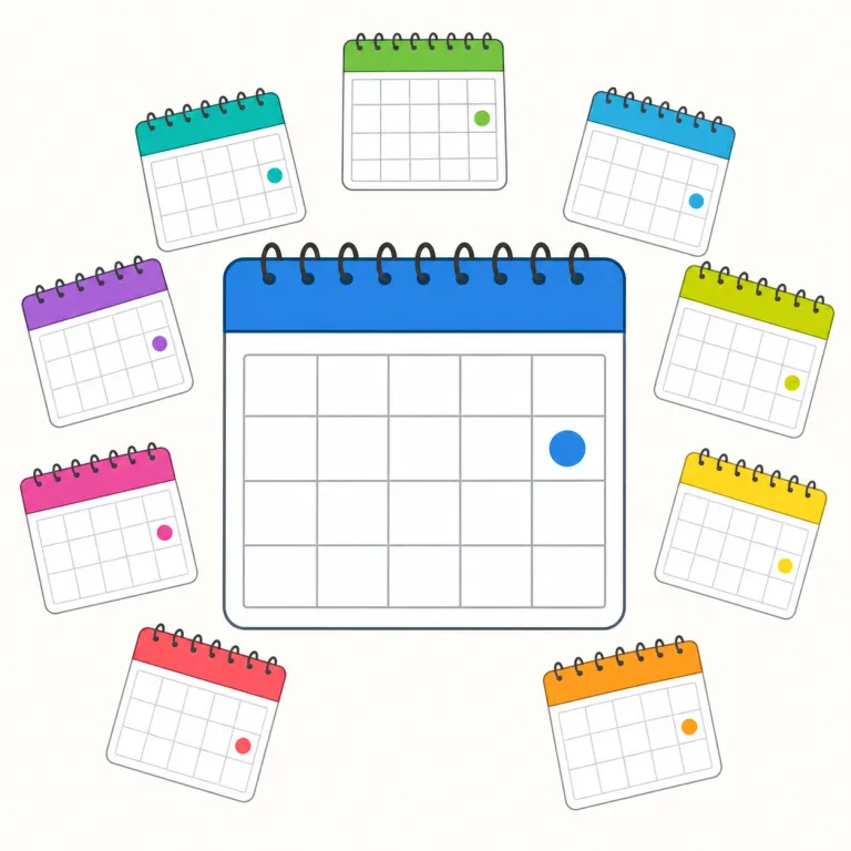monthly（毎月の・形容詞）の覚え方イラスト — month「月、1か月」に -ly が付いた形で、「月を単位にした」と考えると自然です