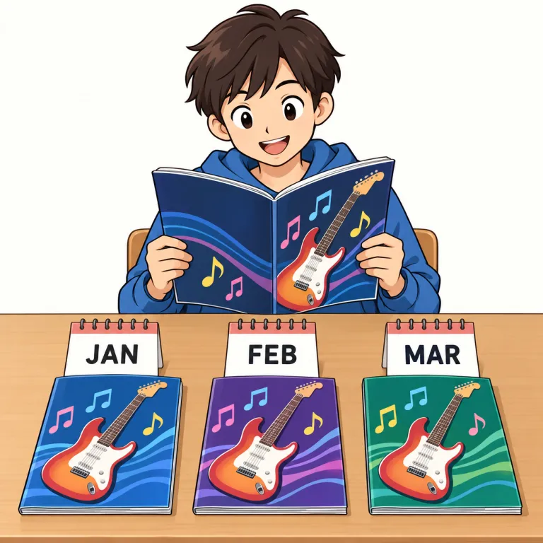 monthly（月刊誌・noun）の覚え方イラスト