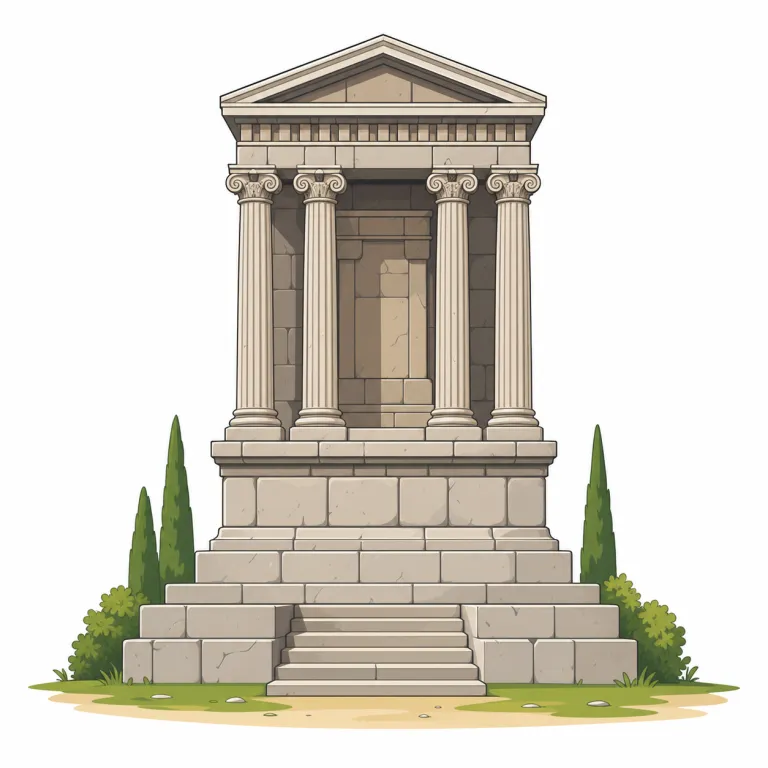 monument（記念碑・名詞）の覚え方イラスト — monument は、人物・戦争・出来事を後世に覚えてもらうために建てられた「記念碑」です