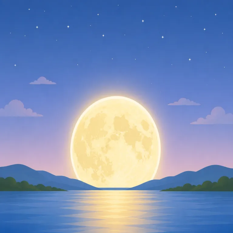 moonrise（月の出・名詞）の覚え方イラスト — moon＋rise で「月が昇る」