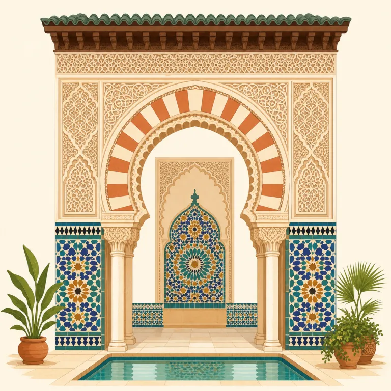 moorish（ムーア様式の・形容詞）の覚え方イラスト — moorish は Moor + -ish と分けると覚えやすい
